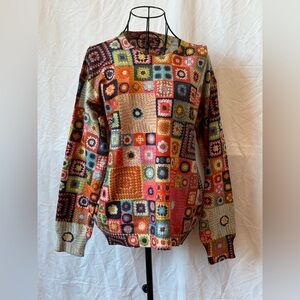 131 - Vibrant Patchwork Top